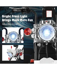 6V Powered Toddler 3-Wheel Motorbike Ride On Toy with Horn and Headlight