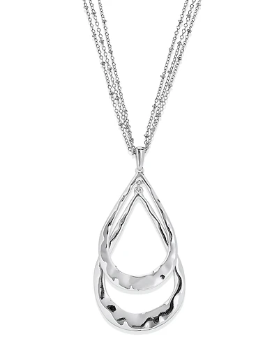 Style & Co Orbital Pendant Necklace, 36" + 3" extender, Macy's Exclusive