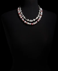 Style & Co Imitation Pearl & Bead Layered Statement Necklace, 18" + 3" extender, Macy's Exclusive