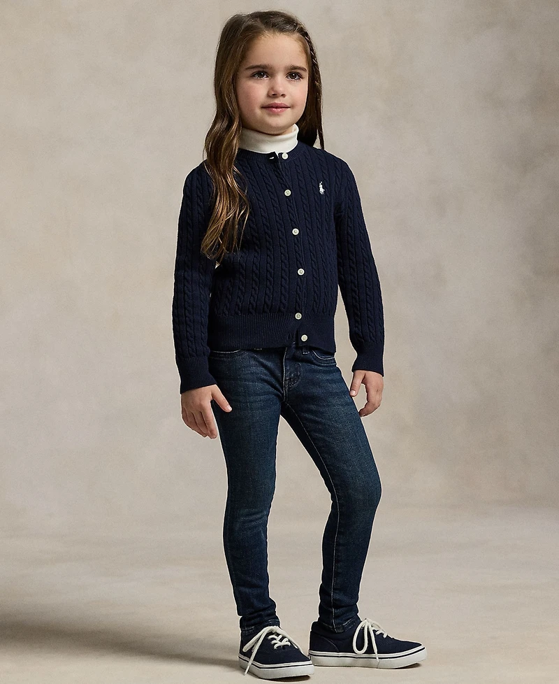 Polo Ralph Lauren Toddler and Little Girls Aubrie Denim Leggings