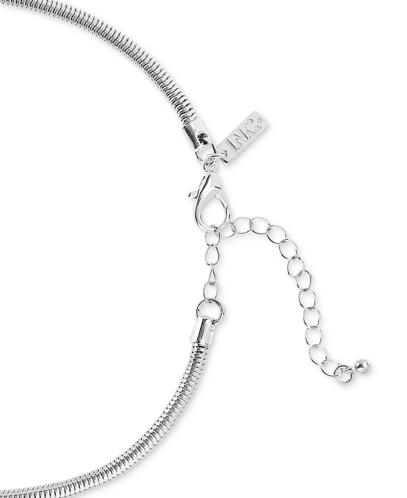 I.n.c. International Concepts Chunky Hammered Link Long Pendant Necklace, 28-3/4" + 3" extender, Exclusively at Macy's