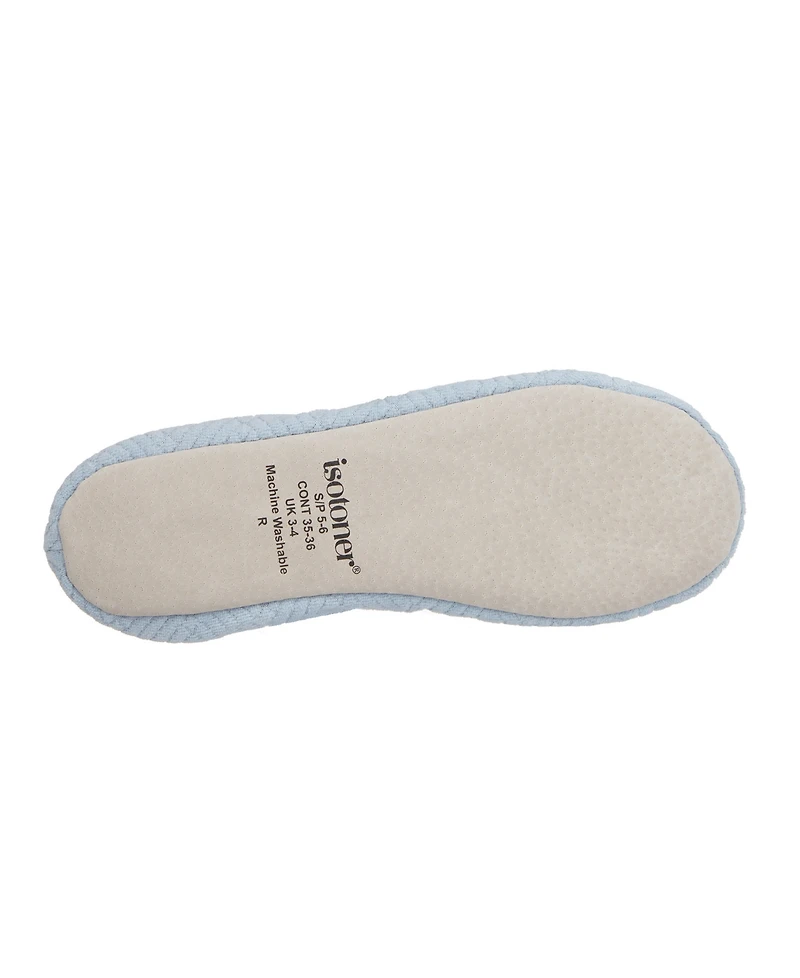 Isotoner Signature Women's Gemma Microterry Ballerina Slippers