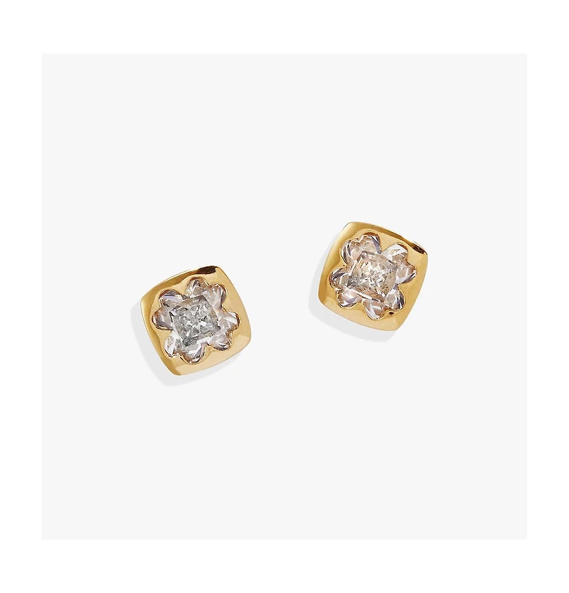 Crystal Clover Mini Studs