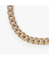 Crystal Pave Curb Chain Bracelet