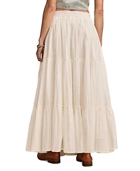 Lucky Brand Women's Broomstick Cotton Maxi Skirt