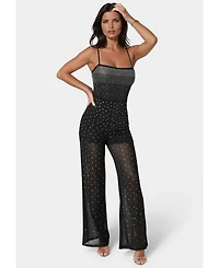 Bebe Women's Ombre Embellished Jumpsuit
