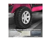 12V Kids Remote Control Electric Ride On Truck Car with Lights and Music