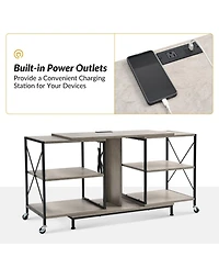 Patricio Flexible Tv Stand with Power Outlets