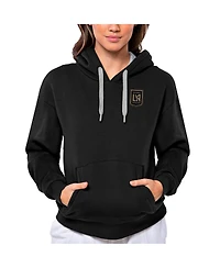 Antigua Women's Black Lafc Team Logo Victory Pullover Hoodie
