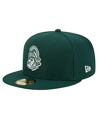 New Era Men's Green Michigan State Spartans Vault 59FIFTY Fitted Hat