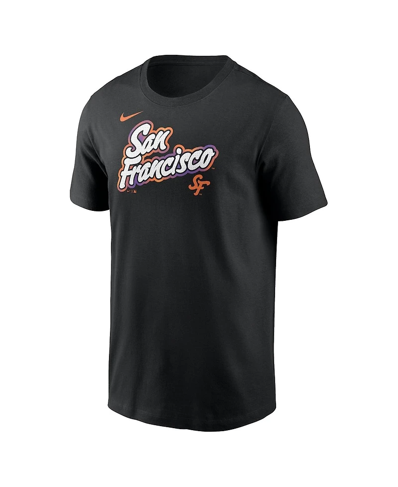 Nike Men's Black San Francisco Giants 2025 City Connect Wordmark T-Shirt