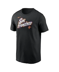 Nike Men's Black San Francisco Giants 2025 City Connect Wordmark T-Shirt