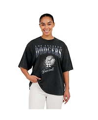 Wear By Erin Andrews Women's Charcoal Los Angeles Dodgers Boyfriend T-Shirt