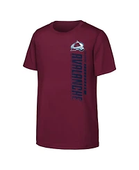 Outerstuff Big Boys and Girls Burgundy Colorado Avalanche Atmosphere T-Shirt