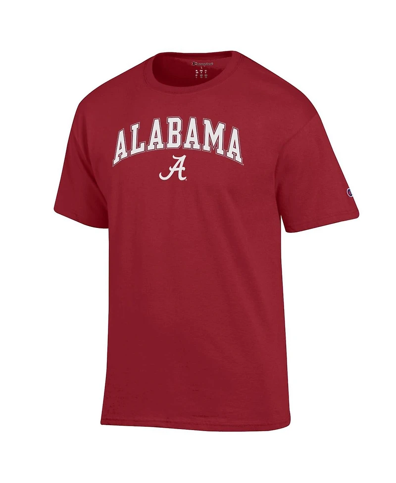 Champion Men's Crimson Alabama Crimson Tide Arched Logo T-Shirt