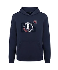 LevelWear Big Boys and Girls Alexander Ovechkin Navy Washington Capitals Nhl All-Time Leading Goal Scorer Milestone Name & Number Podium Pullover Hood