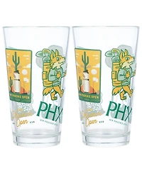 Atlantic Group Distribution 2025 Wm Phoenix Open Scatter Print Pint Glasses, Set of 2