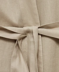 Mango Women's Linen Home Robe