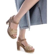Women's Ankle Strap Heeled Sandals Refresh By Xti