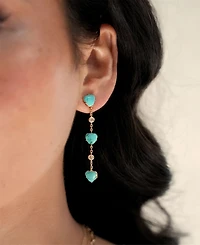 Ettika Turquoise Solstice Dangle Earrings