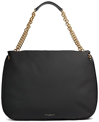 Donna Karan New York Crepe Nylon Shoulder with Chain Strap