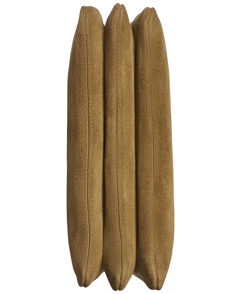 Donna Karan New York Glenwood Zippered Suede Crossbody with Beaded Tassel Detail