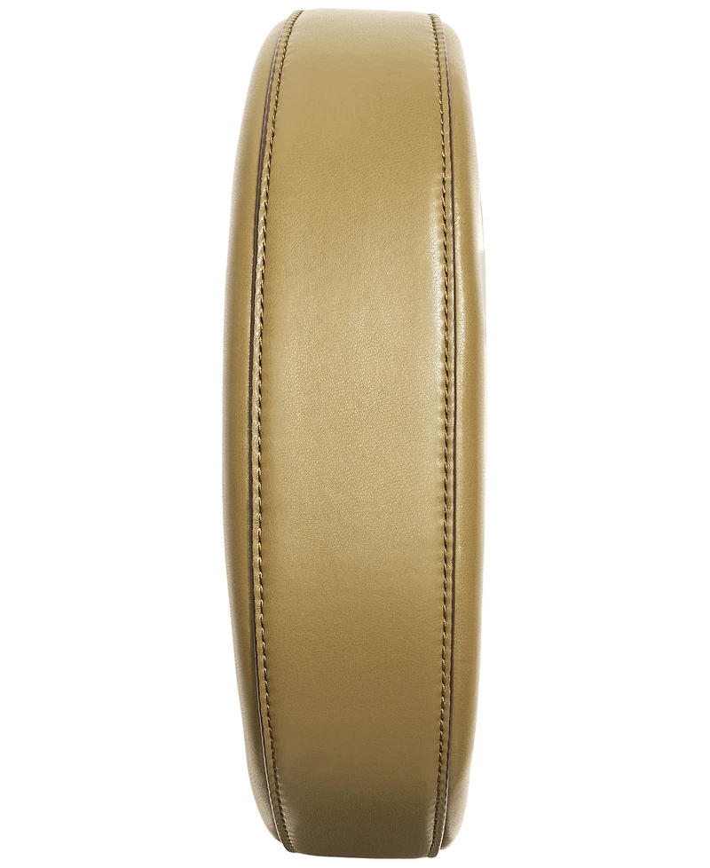 Donna Karan New York Valley Stream Leather Buckle Crossbody with Adjustable Strap