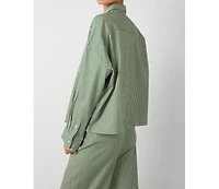 WeWoreWhat Women's Button Front Shirt