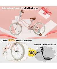 18" Kids Bike for Boys and Girls Aged 3-8 Years with Training Wheels