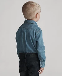 Polo Ralph Lauren Toddler and Little Boys Cotton Chambray Shirt