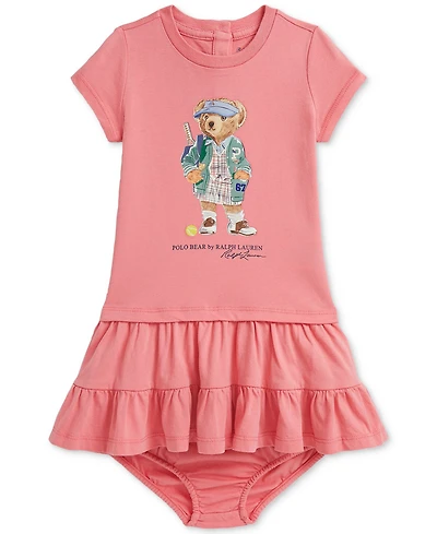 Polo Ralph Lauren Baby Girls Cotton Tiered Dress