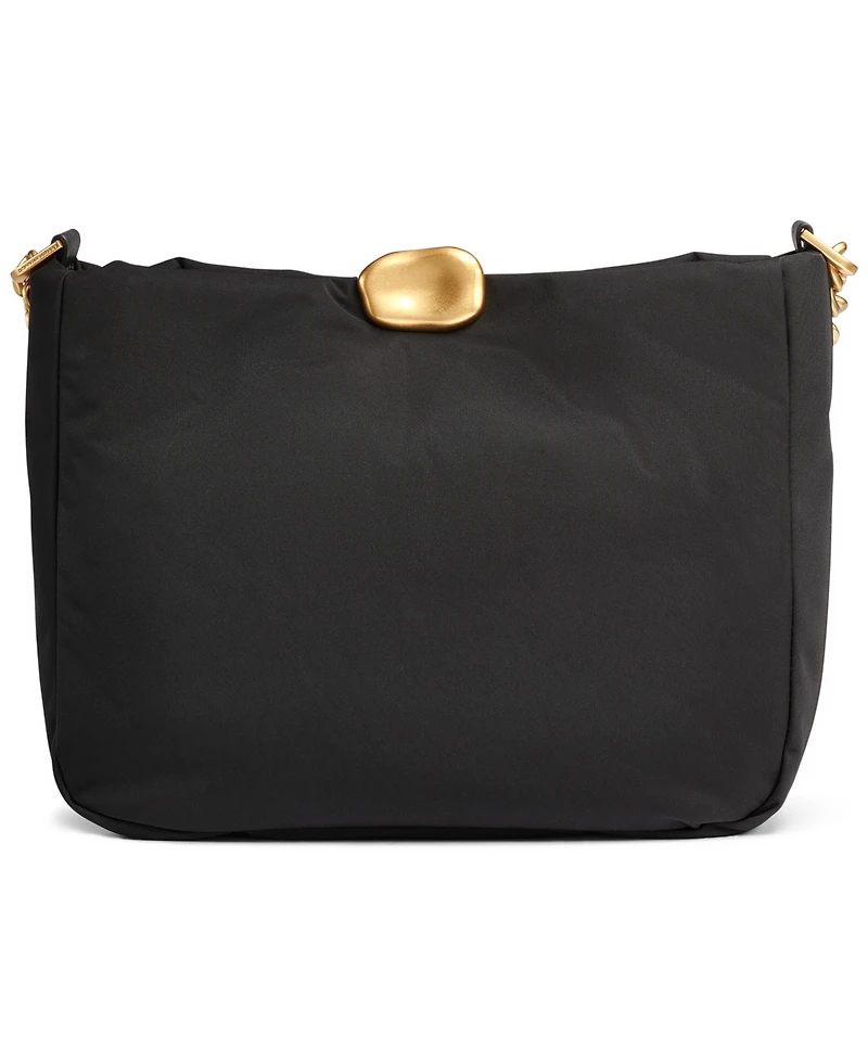 Donna Karan New York Crepe Nylon Small Crossbody with Chain Strap