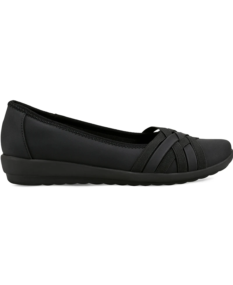 Easy Spirit Women's Avva Woven Slip-On Ballet Flats