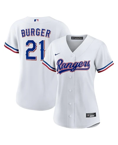 Nike Women's Jake Burger White Texas Rangers Home Replica Jersey