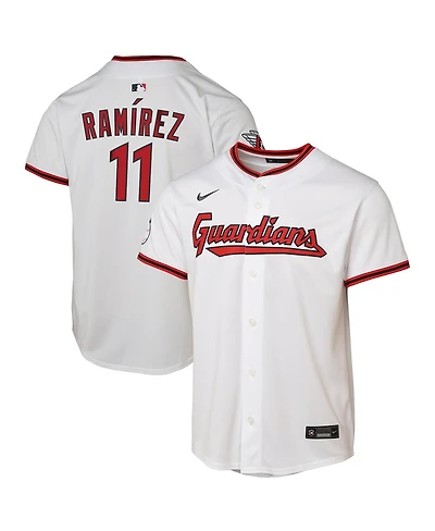Nike Big Boys and Girls Jose Ramirez White Cleveland Guardians Home Limited Player Jersey