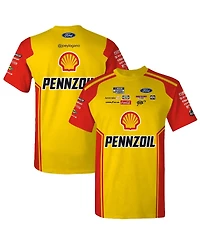 Team Penske Men's Yellow Joey Logano Shell/Pennzoil Uniform T-Shirt