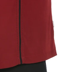 Cubavera Men's Pick Stitch Panel Short Sleeve Button-Down Shirt