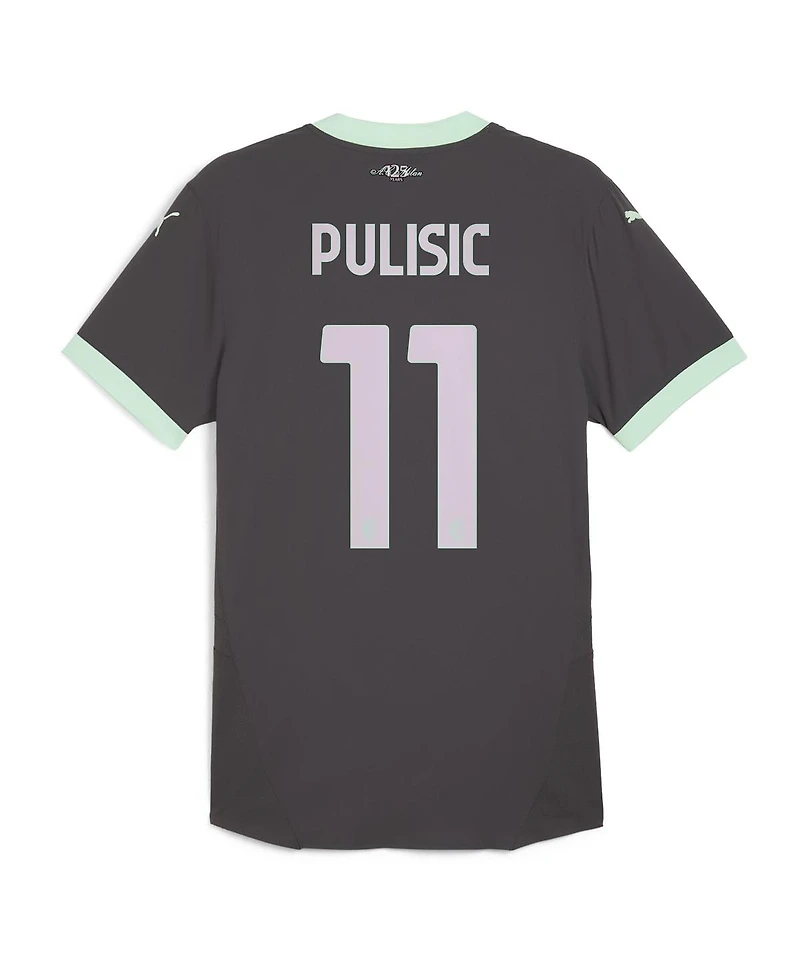 Puma Men's Christian Pulisic Charcoal Ac Milan 2024/25 Third Authentic Player Jersey