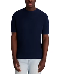 Karl Lagerfeld Paris Men's Textured Stripe T-Shirt