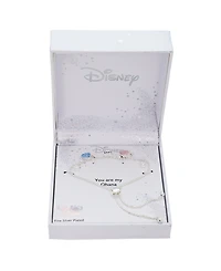 Disney Cubic Zirconia Stitch Angel Love Bolo Bracelet