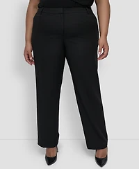 Dkny Plus Modern-Fit Pants