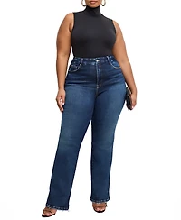 Good American Women's Soft Tech Classic Bootcut Jeans