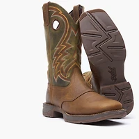 Durango Men's Rebel by Dark Chestnut and Hunter Green Western Boot