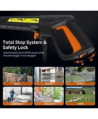 4000 Psi 2.8 Gpm Electric High Pressure Washer with Led Control and 3 Cleaning Modes