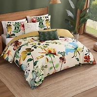 Bebejan Radiance Bedding 100% Cotton Sateen 5 Piece King Size Reversible Comforter Set