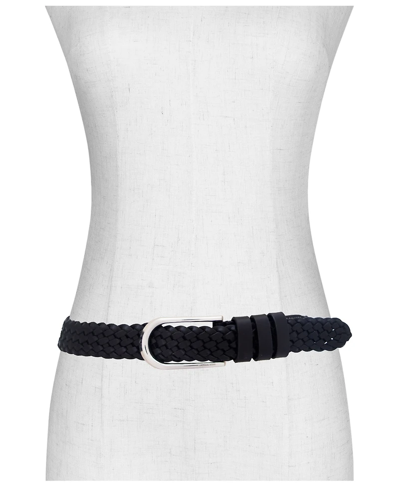Michael Kors Women's 32mm Braided Leather Belt