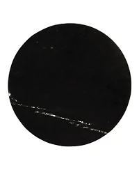 Contemporary Round Marble End Table with Sleek Design