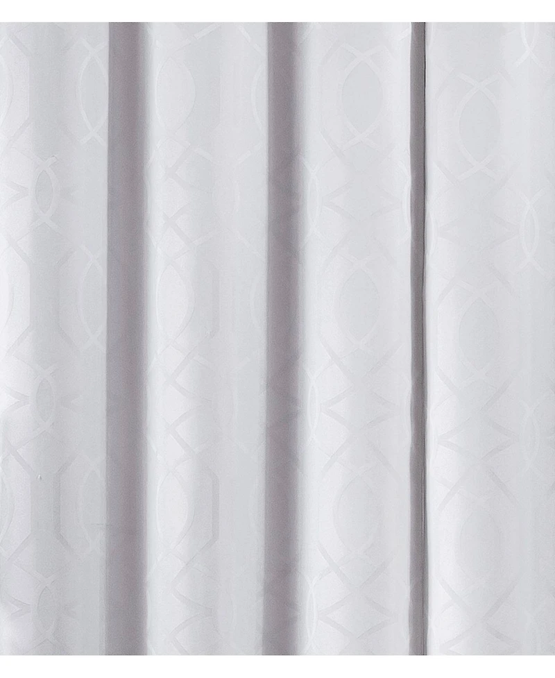 Kate Aurora Modern Living 2 Pack Aries Geometric Light Reducing Grommet Curtains