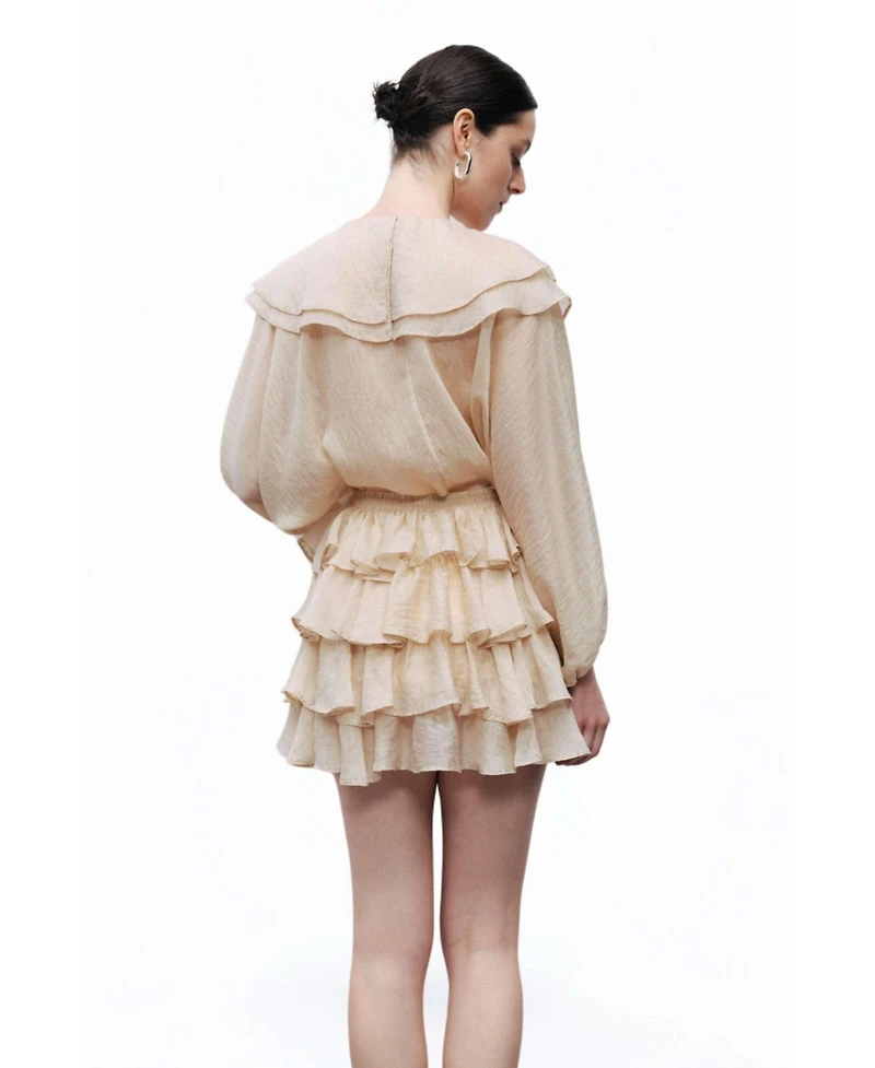 Nocturne Women's Frilled Mini Skirt
