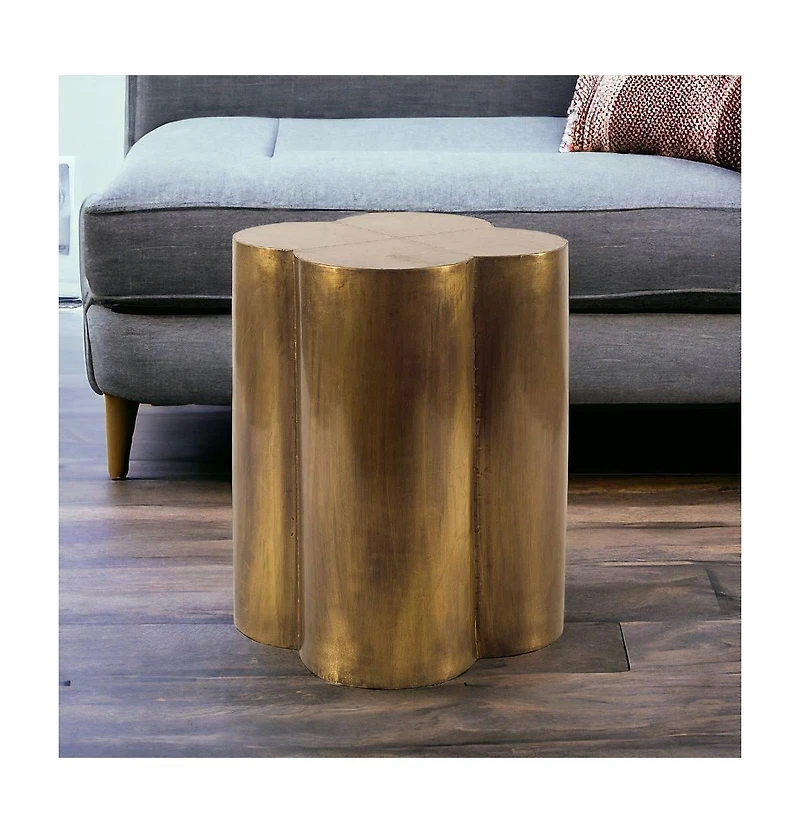 Modern Brass End Table – Sleek Metallic Accent Piece